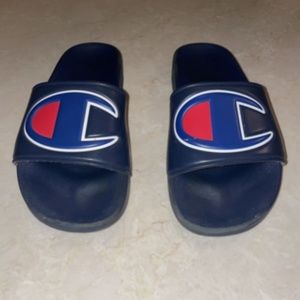 Champion Slides Slip On Sandals Navy Men’s Size 5 UNISEX